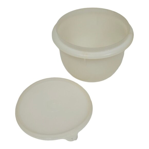 Tupperware Storage Container Bowl 270-8 w/ Lid Retro 70s Kitchen Food Organizer - Picture 1 of 9